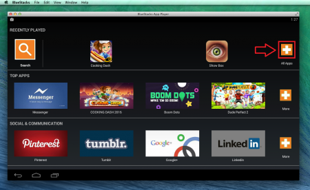 bluestacks for OS X 10.11