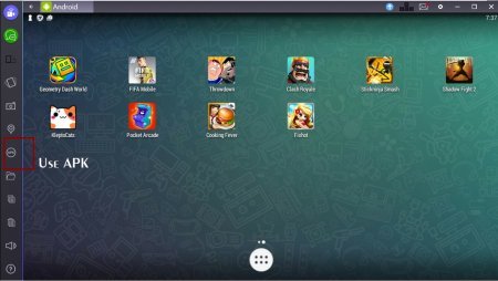 Downloading apps on Bluestacks